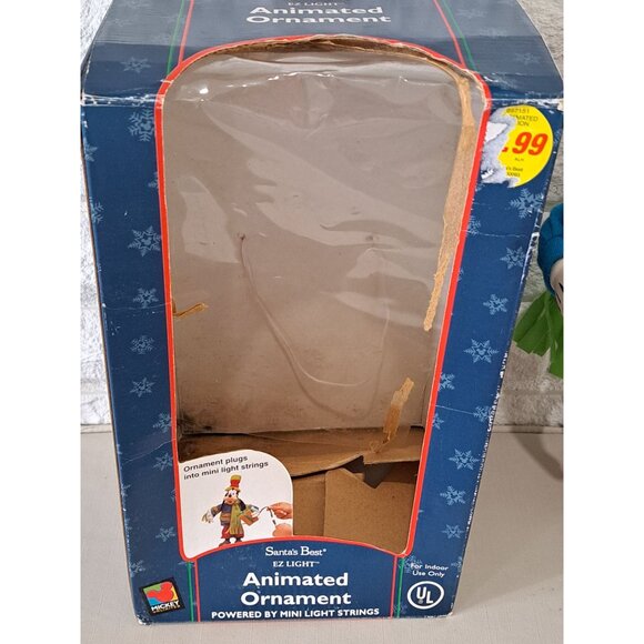 Vintage Disney Goofy Santas Best Animated Ornament With Box & Instructions - Picture 5 of 11